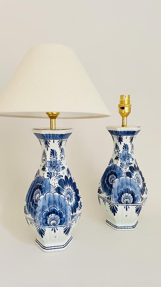 Antique Delft Lamp - pre order for mid Aug