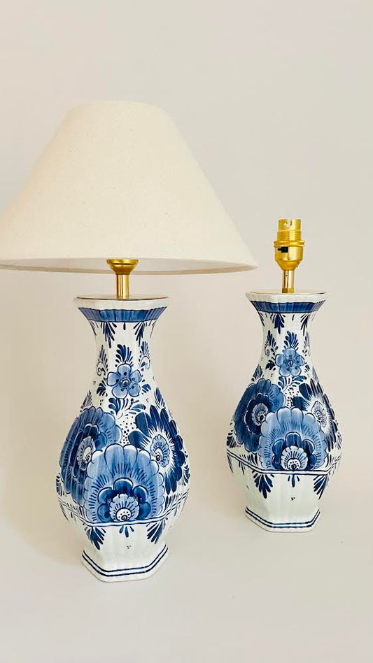 Antique Delft Lamp - pre order for mid Aug