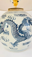 Load image into Gallery viewer, Antique Large Dragon Lamp
