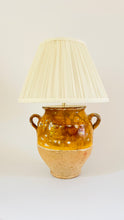 Load image into Gallery viewer, Antique French Confit Jar Lamp
