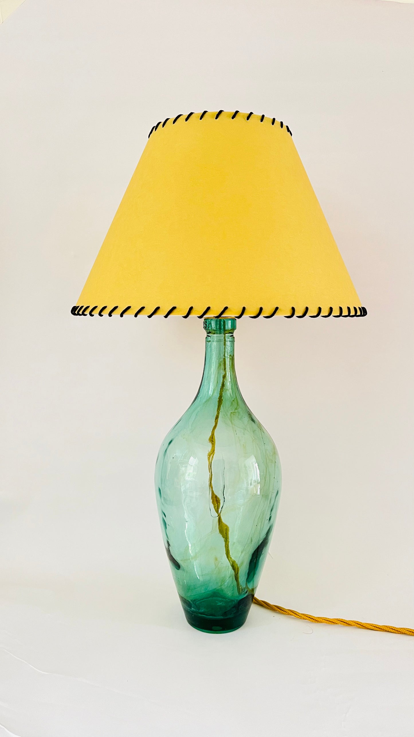 Antique French Bottle Lamp