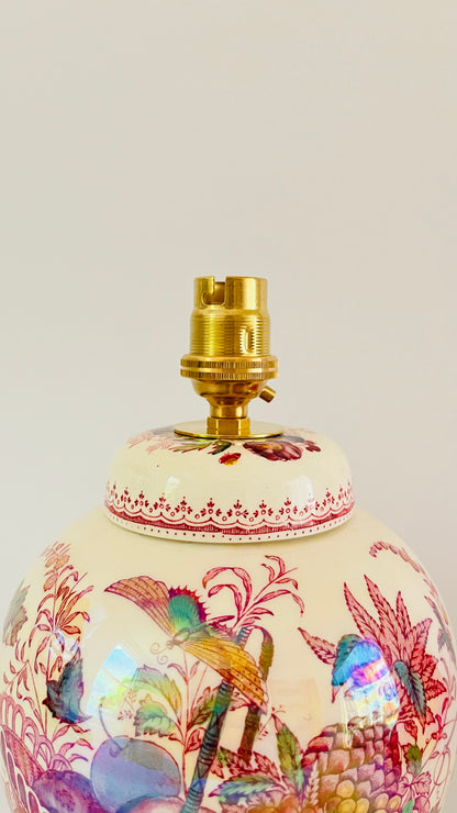 Antique Mason's Fruit Basket Lamp