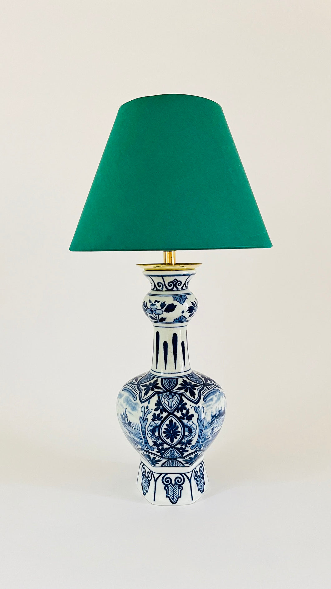 Antique Delft ‘Knobbelvaas’ Lamp - pre order for end of Dec