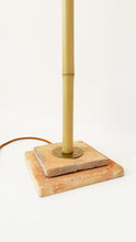 Load image into Gallery viewer, Bamboo and Terracotta Floor Lamp - Red
