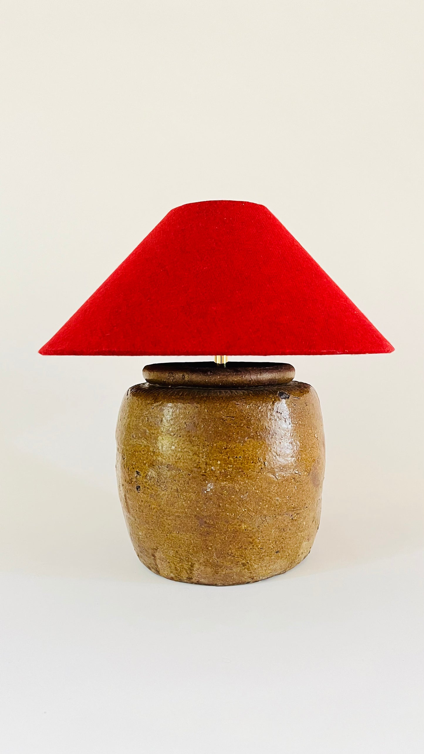 Antique Pottery Lamp