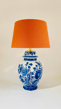 Load image into Gallery viewer, Antique ‘De Porceleyne Fles’ Delft Lamp - pre order for end of March
