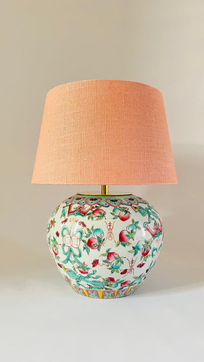Antique Chinese Flower Lamp - pre order for end of Dec