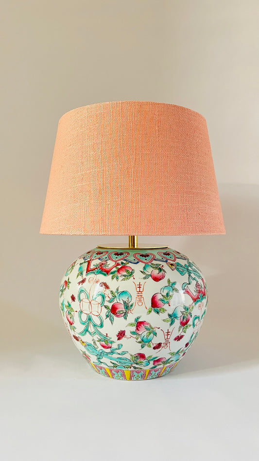 Antique Chinese Flower Lamp - pre order for end of Dec