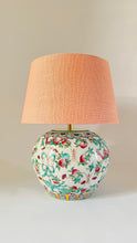 Load image into Gallery viewer, Antique Chinese Flower Lamp - pre order for end of Dec
