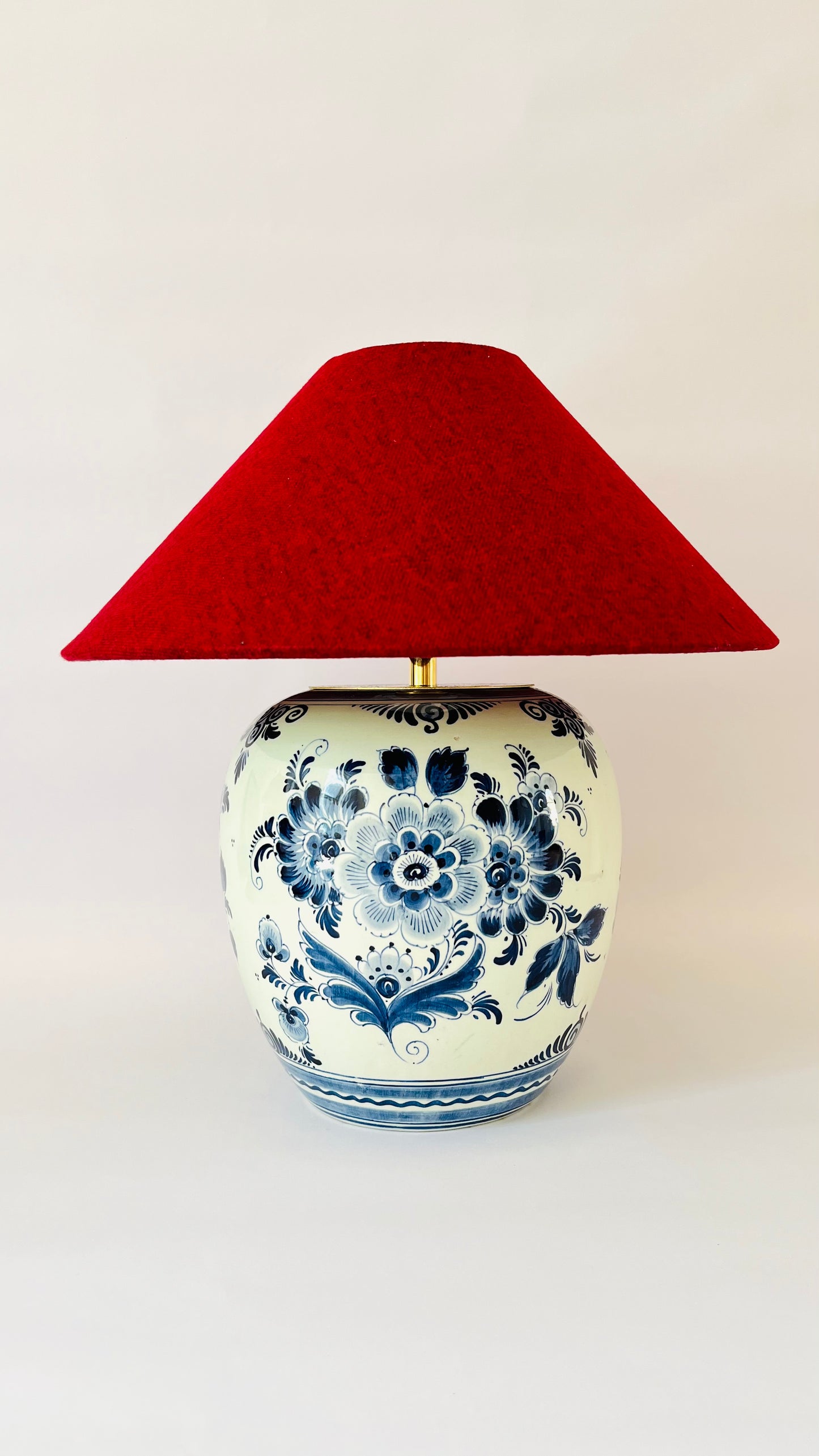 Antique Delft Lamp