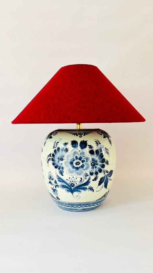 Antique Delft Lamp