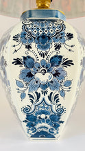 Load image into Gallery viewer, Antique Delft ‘Distel’ Lamp - pre order for end of Dec
