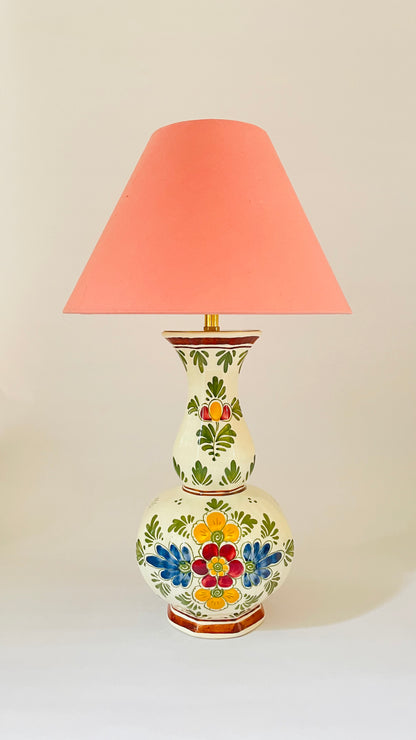 Antique Delft Polychrome Lamp - pre order for w/c April 21st