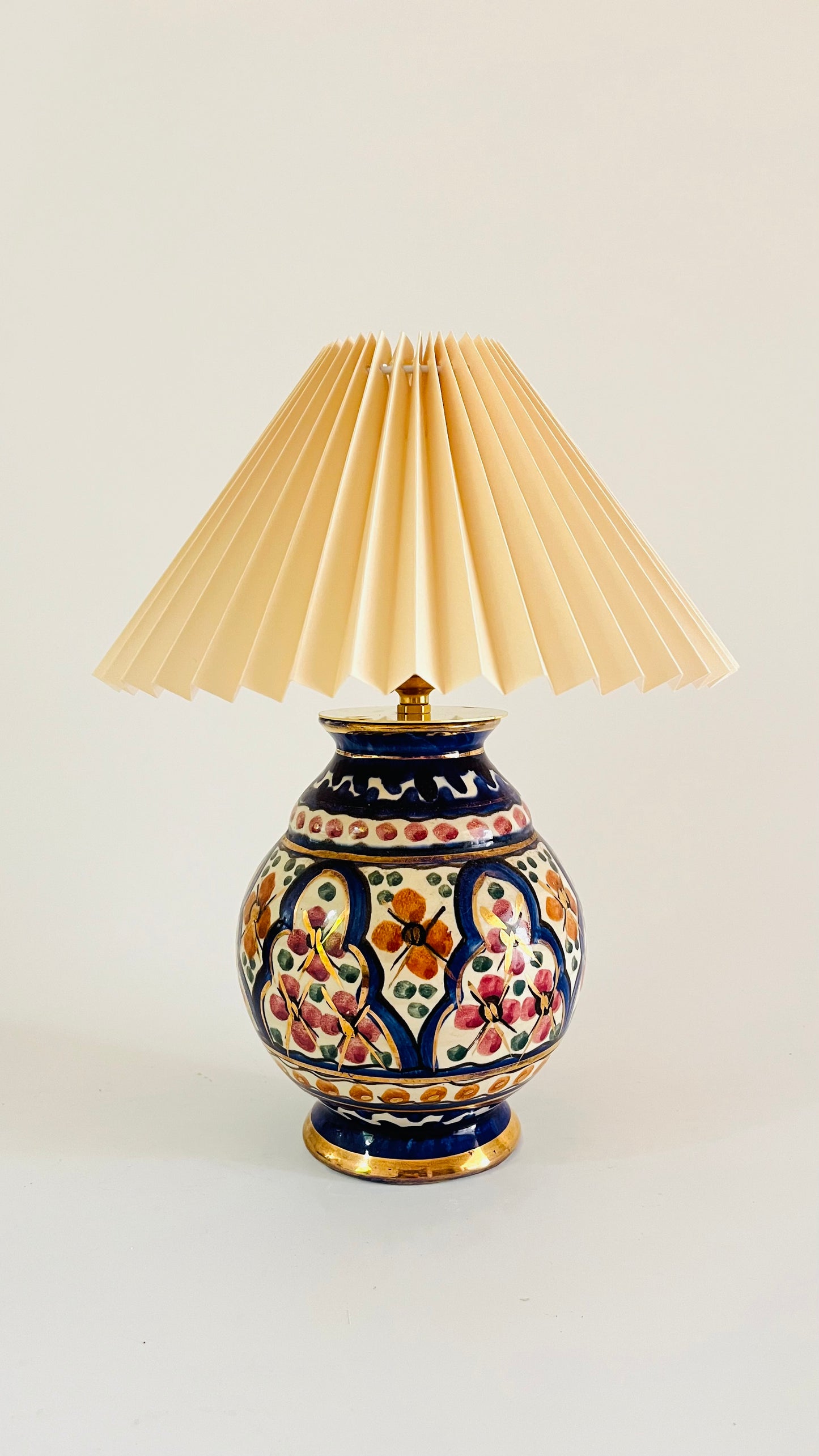 Antique Dutch Majolica Lamp