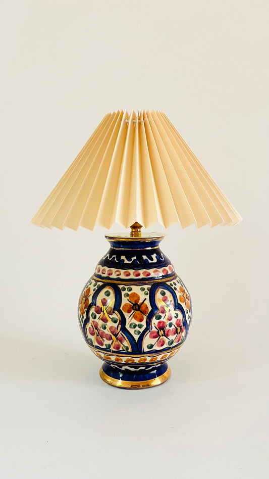 Antique Dutch Majolica Lamp
