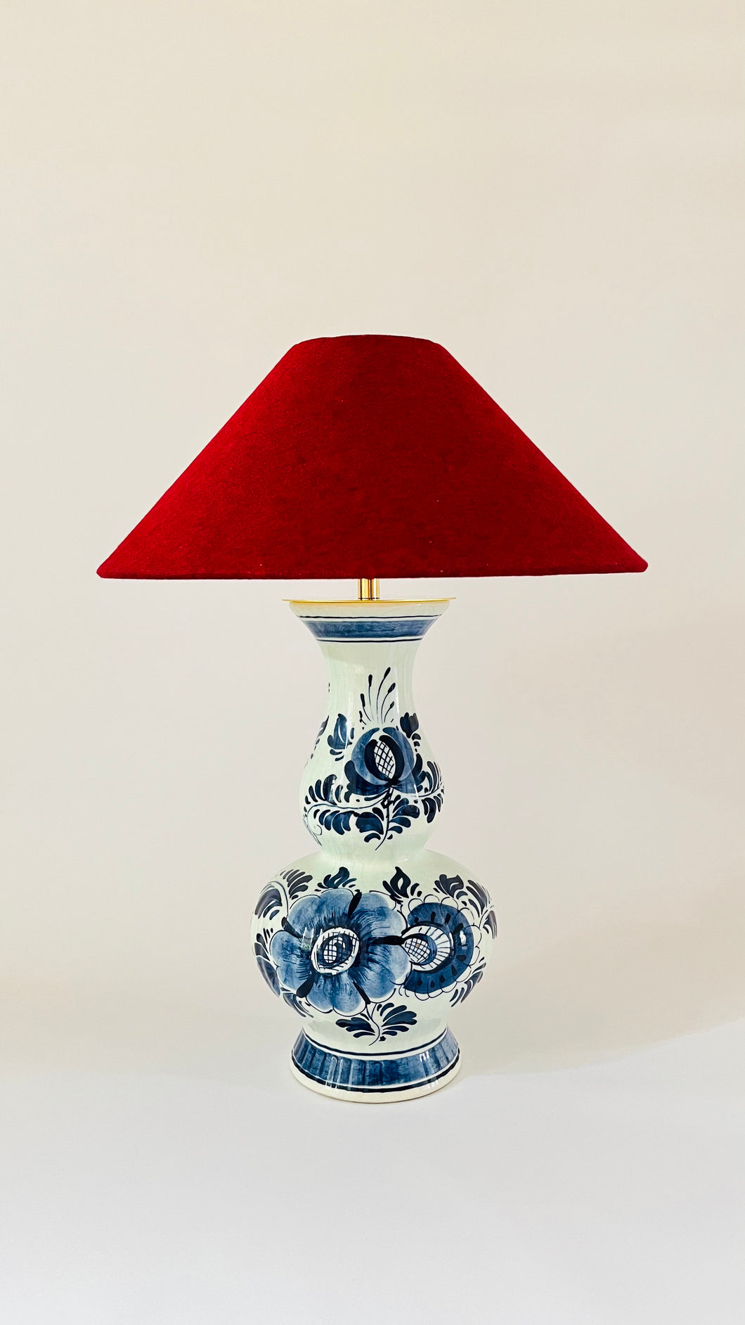 Antique Delft Lamp