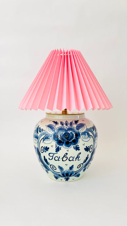 Antique Delft Tobacco Lamp