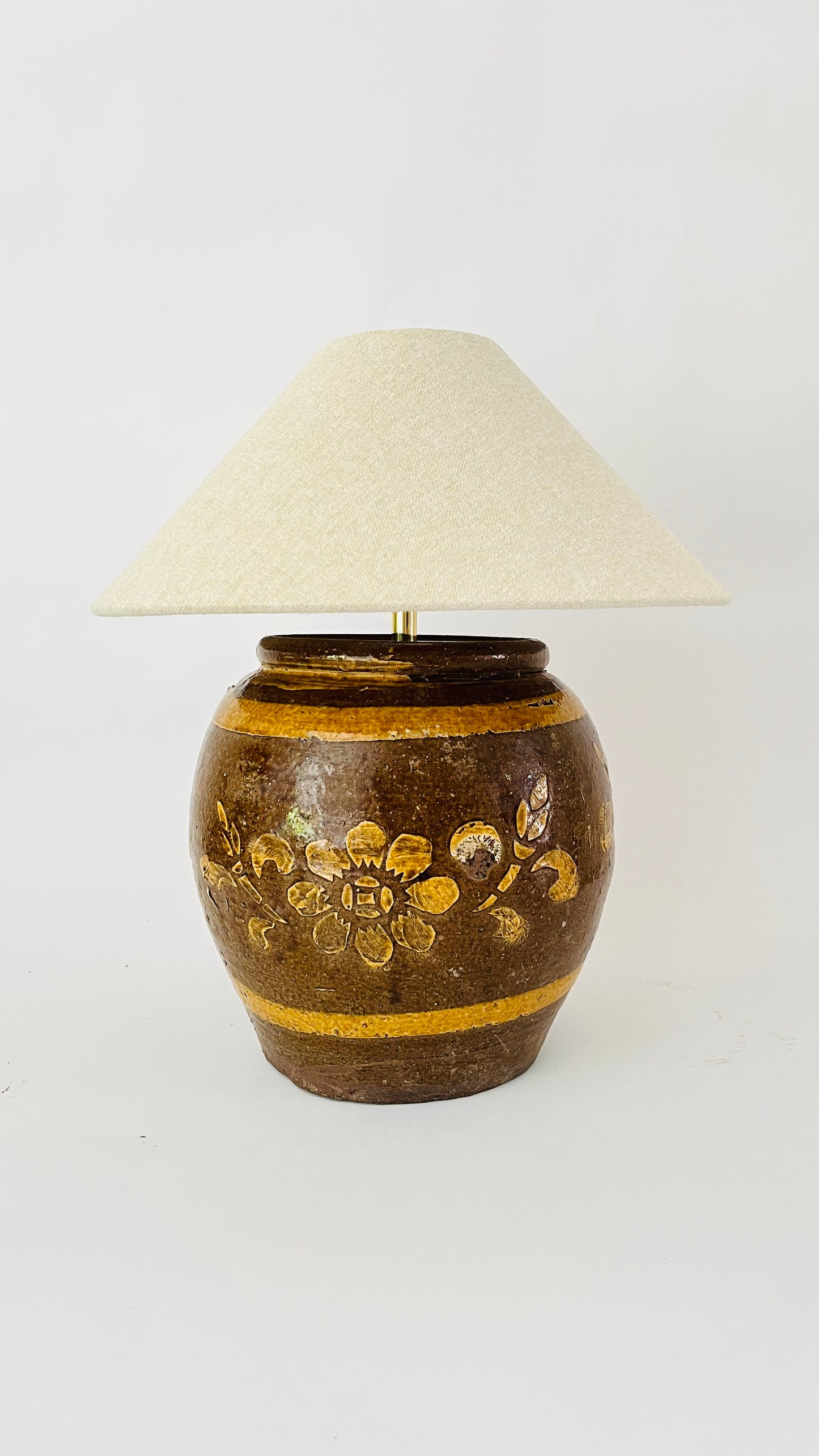 Antique Pottery Lamp - pre order for end of August