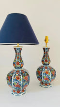 Load image into Gallery viewer, Large Antique Delft ‘Knobbelvaas’ Lamp - pre order for end of June
