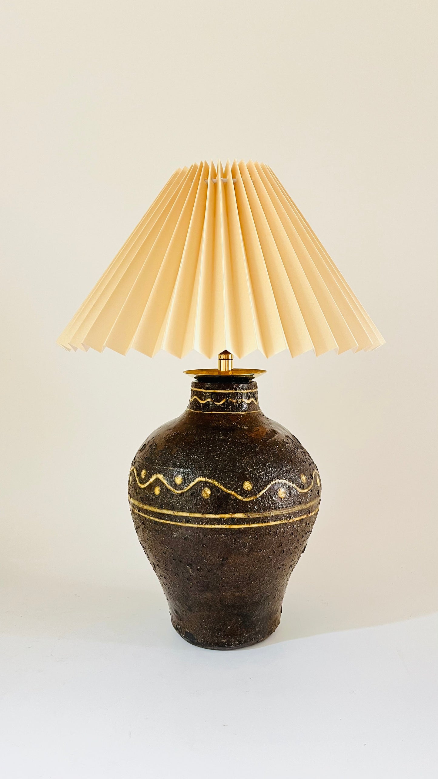 Antique Studio Pottery Lamp