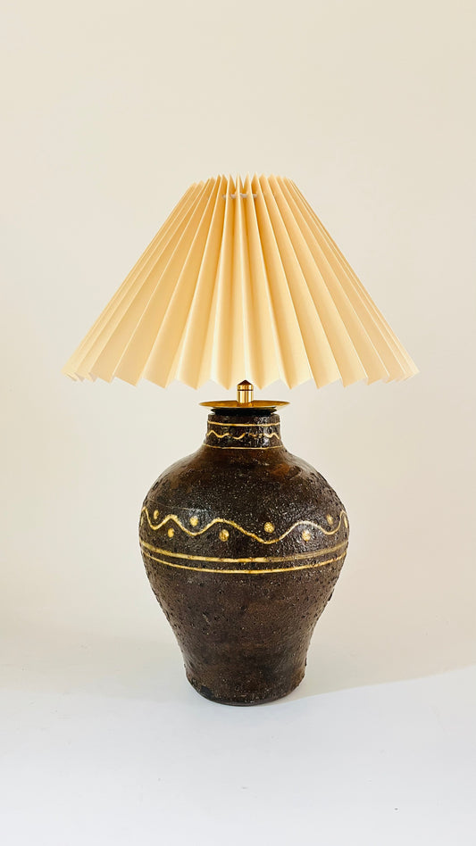 Antique Studio Pottery Lamp