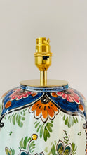 Load image into Gallery viewer, Antique Delft Polychrome Lamp - pre order for mid March
