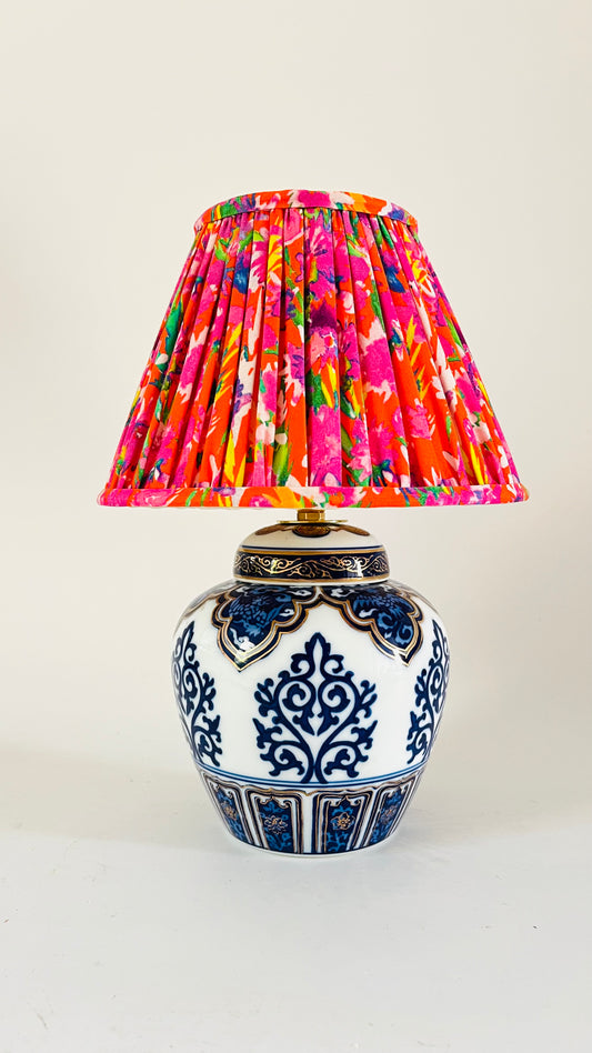 Antique Japanese Mini Gold Imari Lamp
