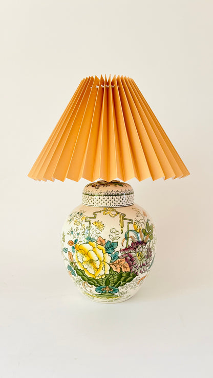 Antique Mason’s ‘Strathmore’ Jar Lamp