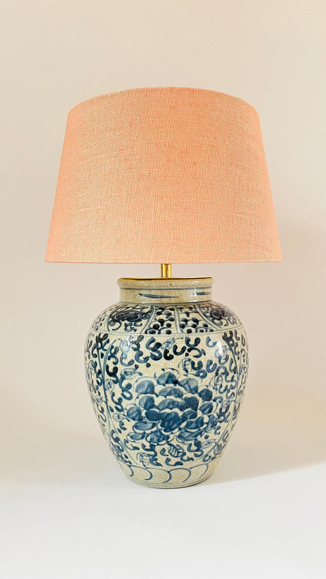 Antique Chinese Flower Lamp