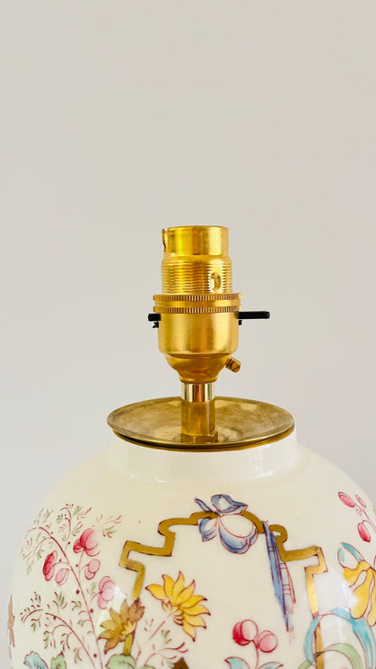 Antique Mason’s ‘Brocade’ Lamp