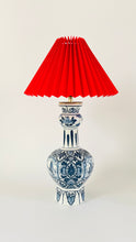 Load image into Gallery viewer, Antique Delft ‘Knobbelvaas’ Lamp - pre order for end of June
