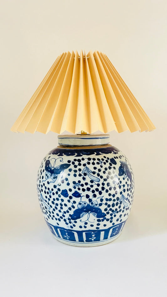 Large Antique Butterfly Lamp