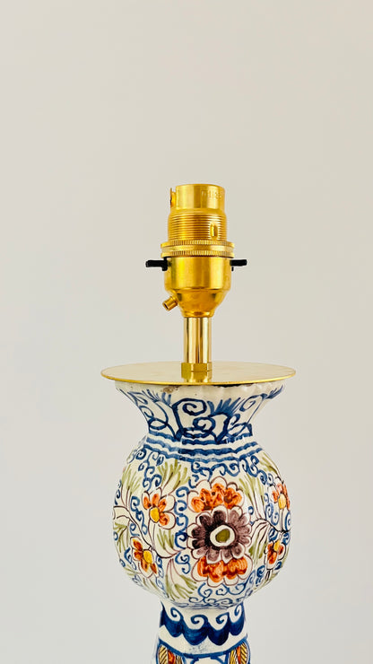 Antique Delft Van Duijn Lamp