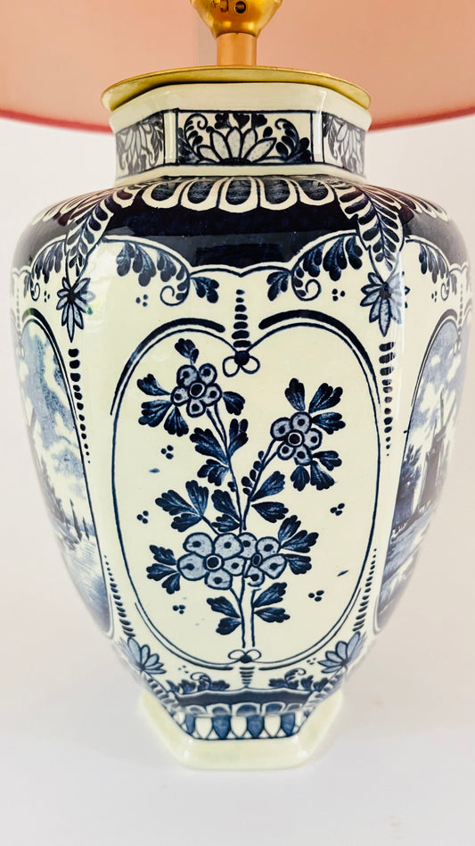 Antique Delft Lamp - pre order for mid Aug