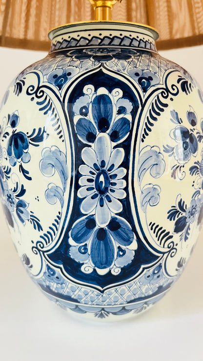 Antique Royal Delft Lamp