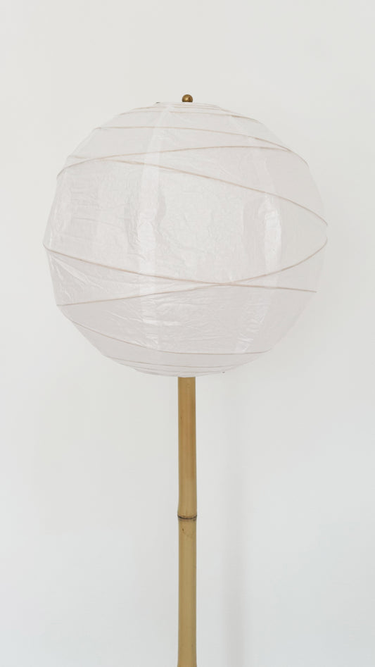 Bamboo and Terracotta Lollipop Floor Lamp