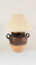 Load image into Gallery viewer, Antique French Confit Jar Lamp - pre order for end of Dec
