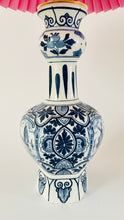 Load image into Gallery viewer, Antique Delft ‘Knobbelvaas’ Lamp - pre order for end of June
