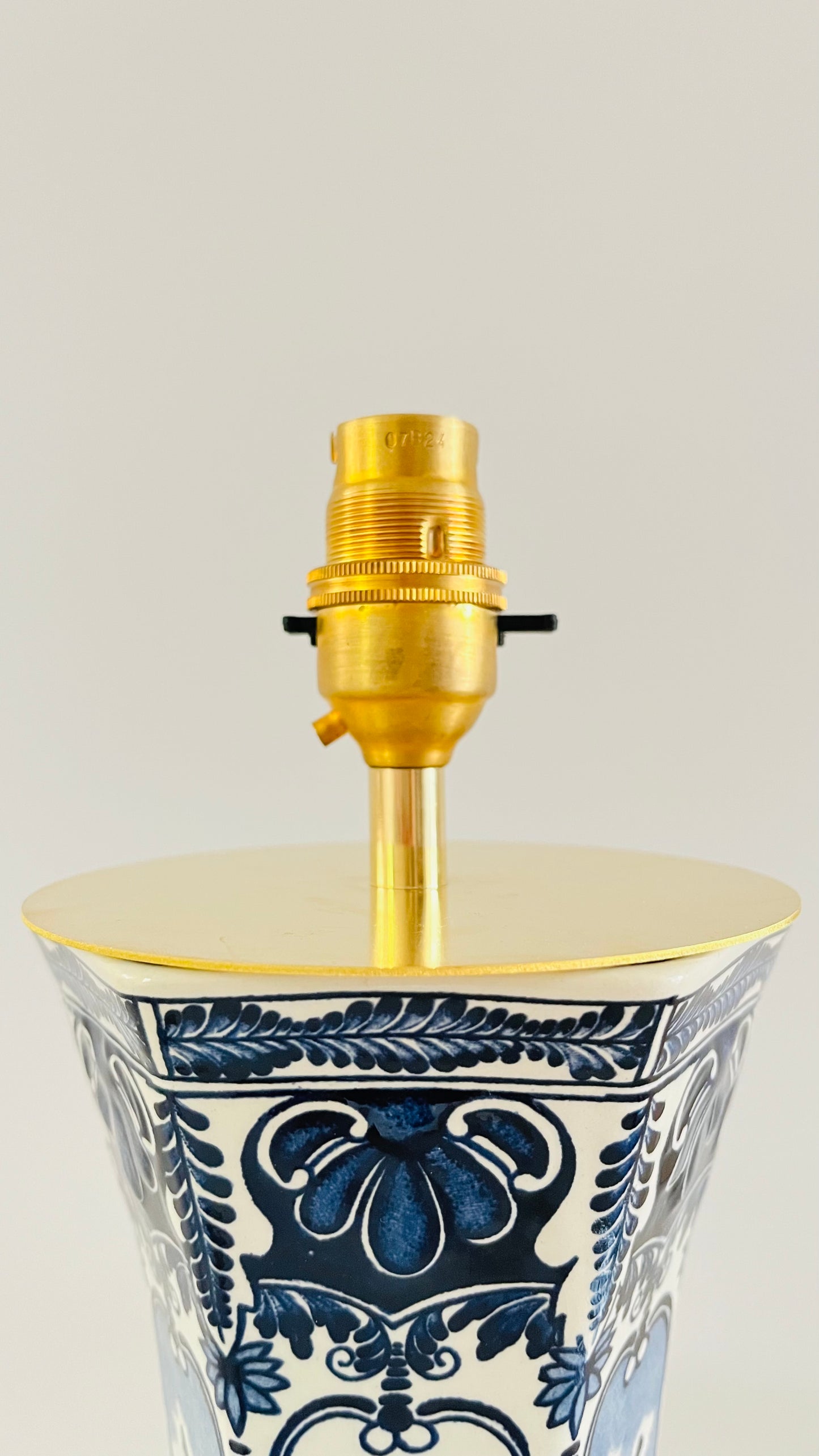 Antique Delft Lamp