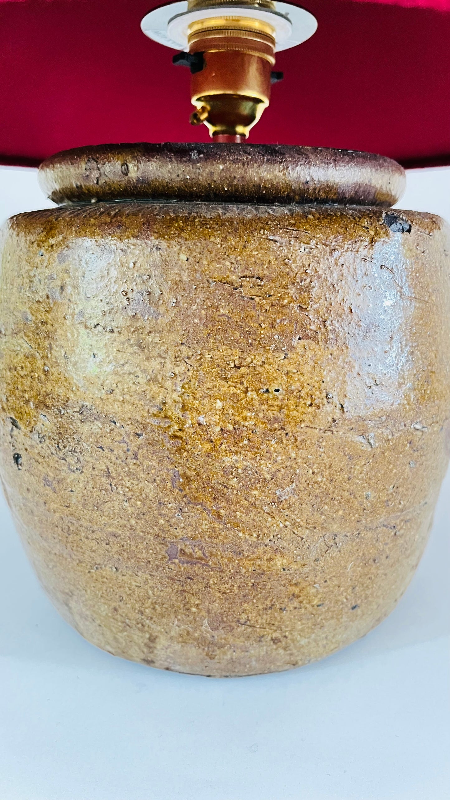 Antique Pottery Lamp