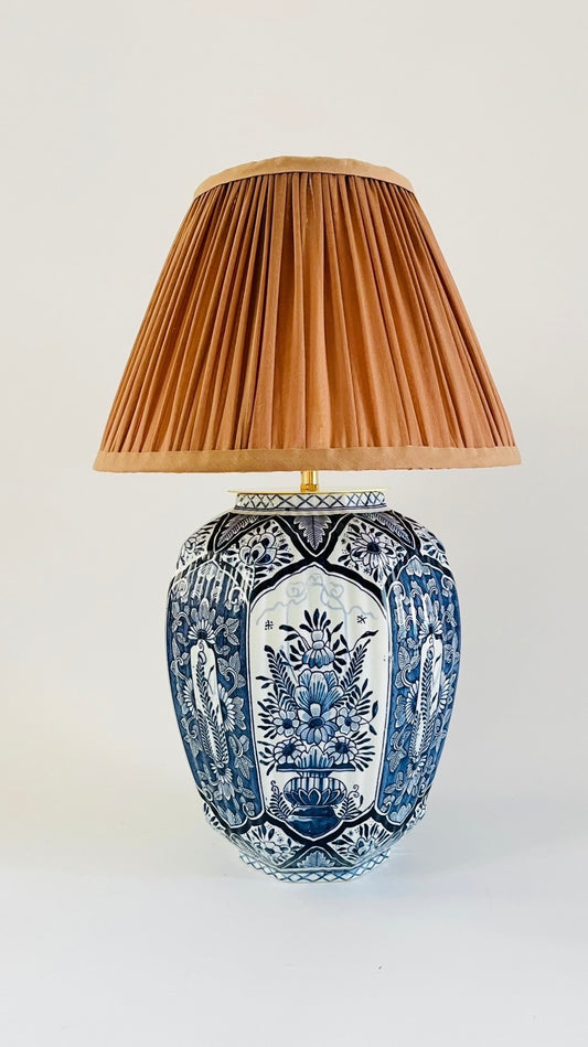 Large Antique Royal Delft Lamp - pre order for mid Oct