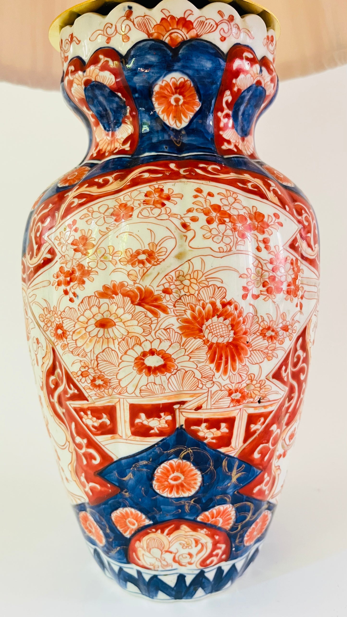 Antique Japanese Imari Lamp