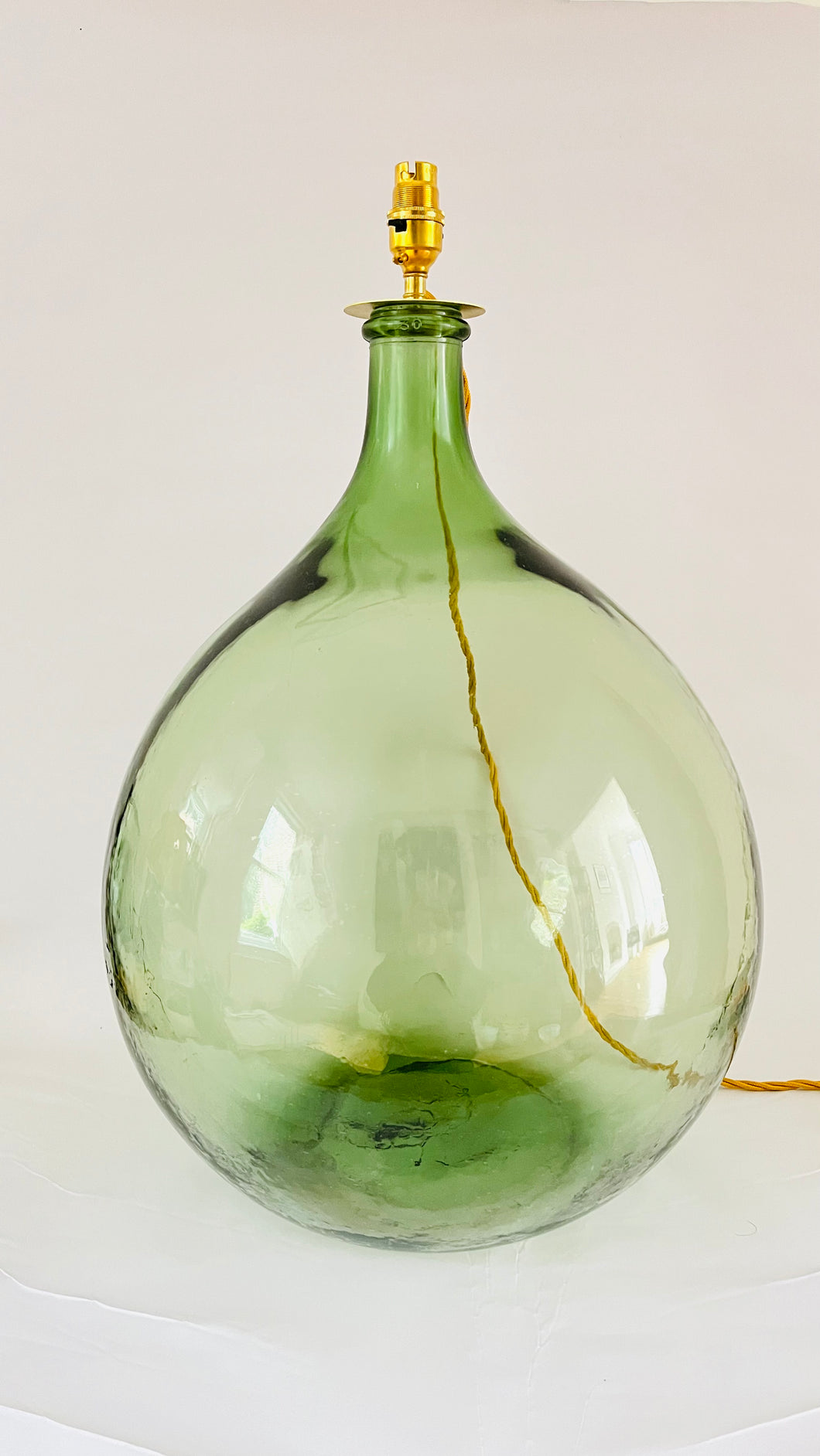 Extra Large French Demijohn Lamp