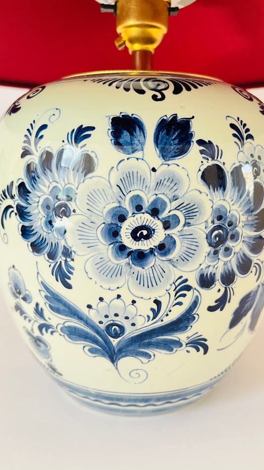 Antique Delft Lamp