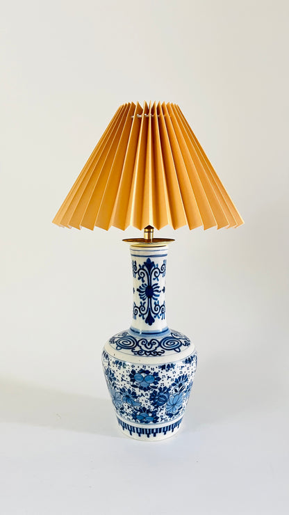 Antique Delft Table Lamp