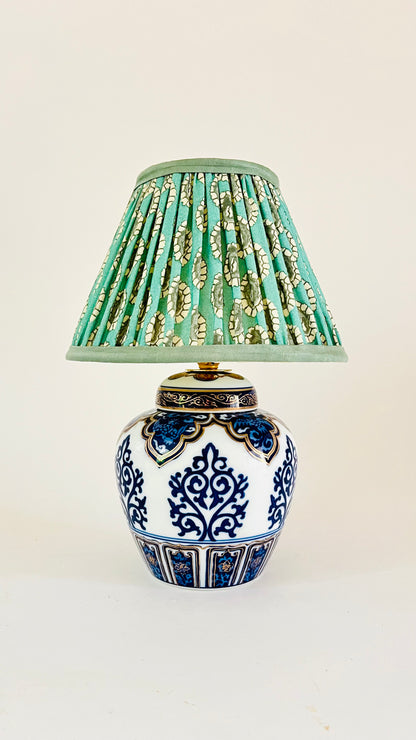 Antique Japanese Mini Gold Imari Lamp
