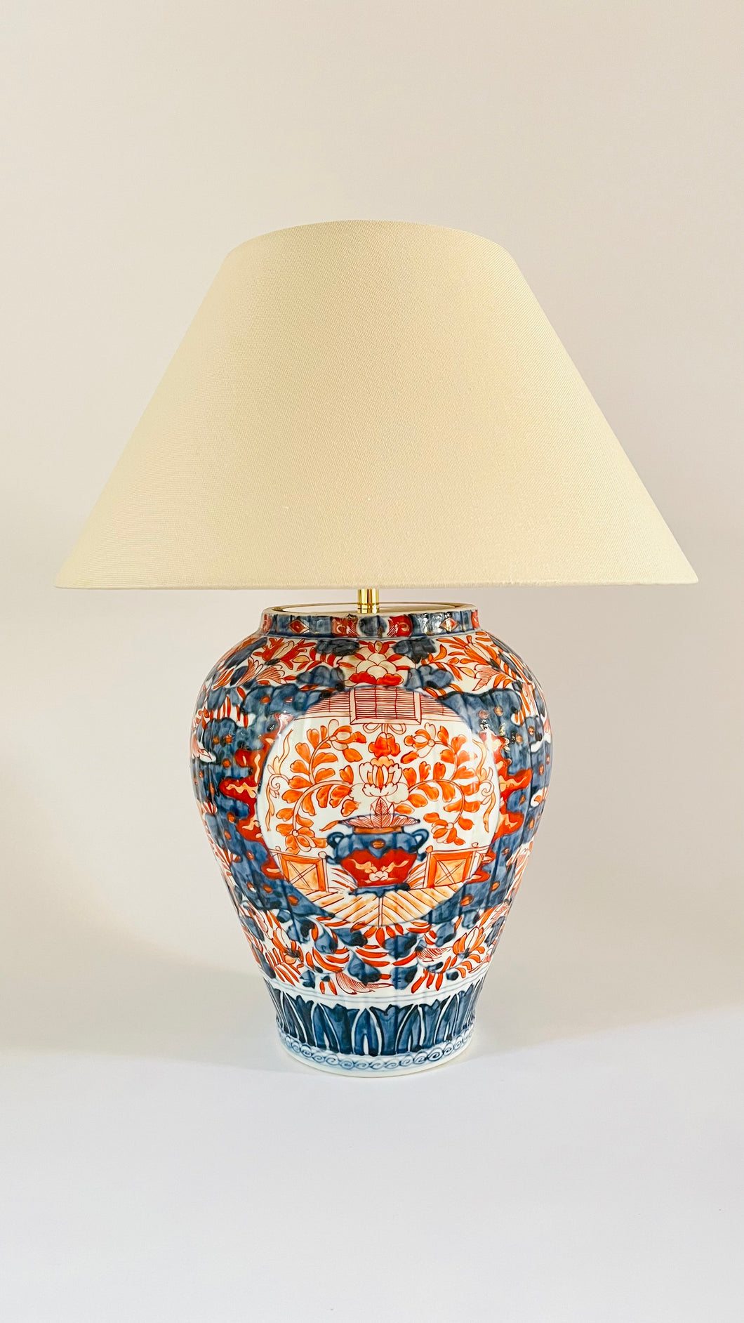 Antique Japanese Imari Lamp