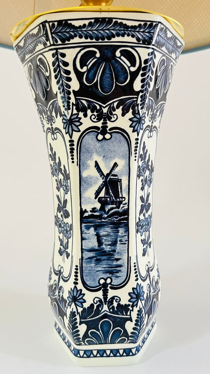 Antique Delft Lamp