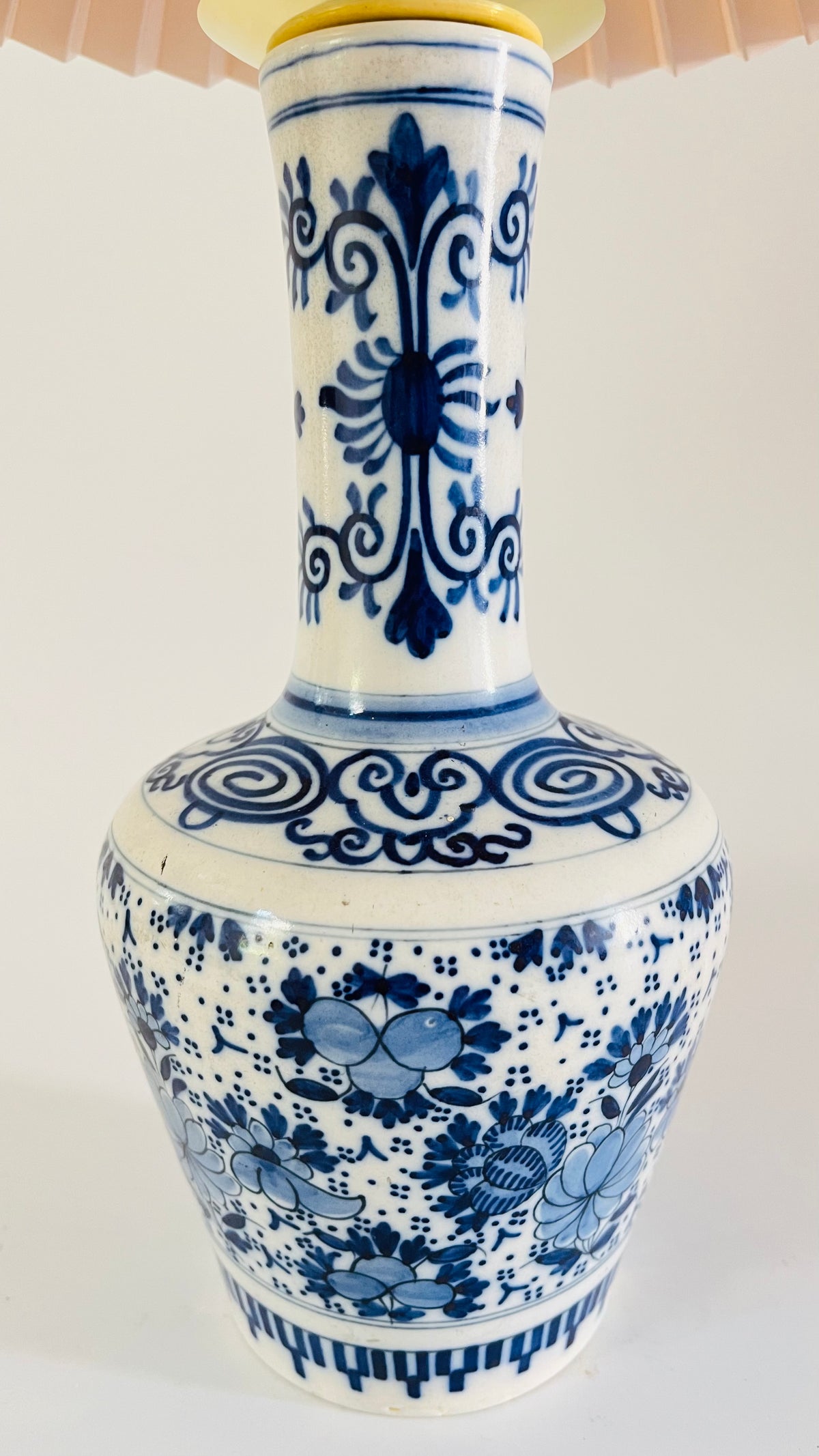 Antique Delft Table Lamp
