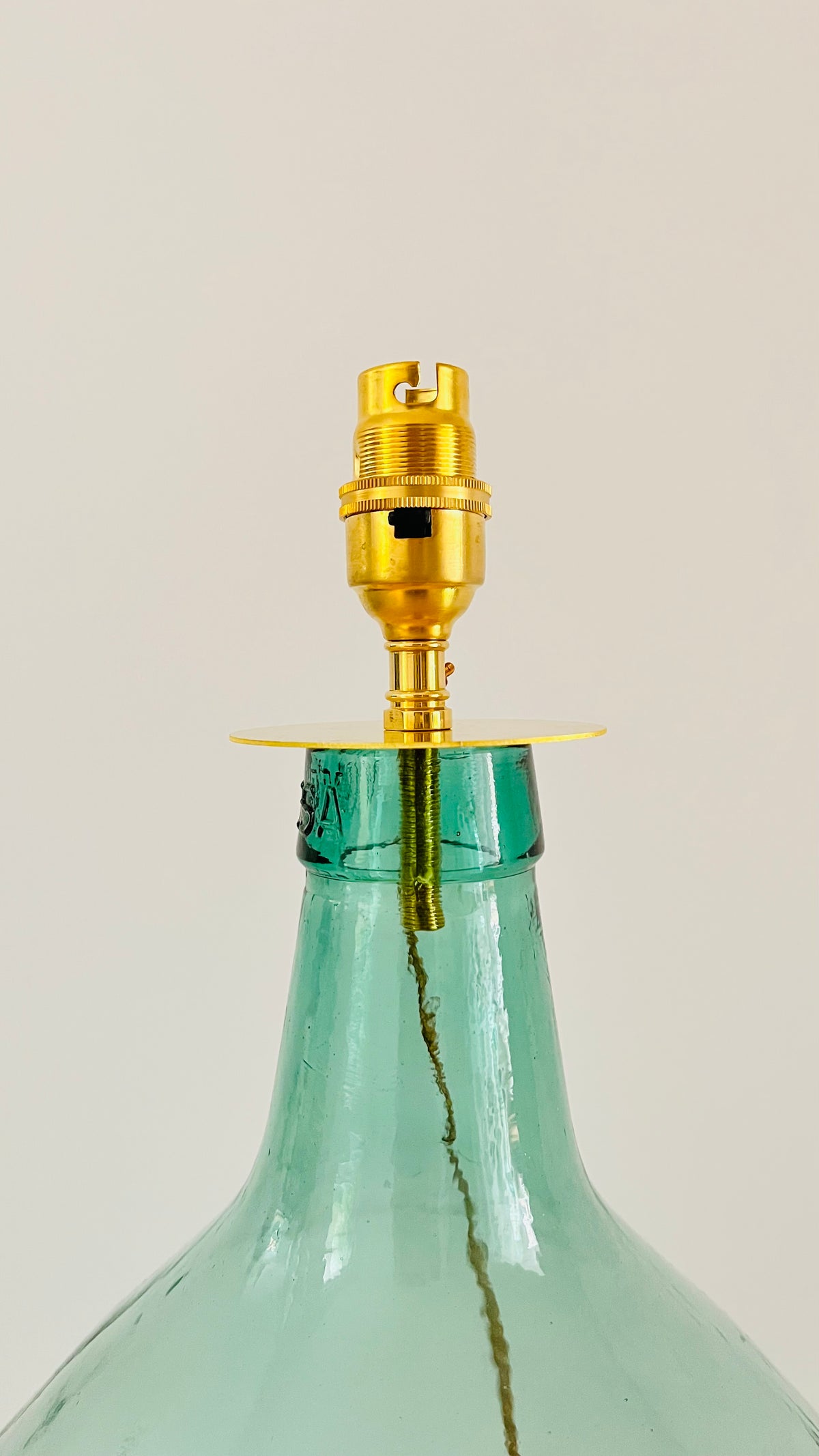 Antique French Demijohn Lamp